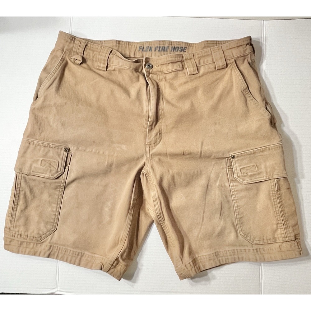 Duluth Trading Co. Flex Fire Hose Cargo‎ Shorts Men's 40 Brown Work Utility GORP